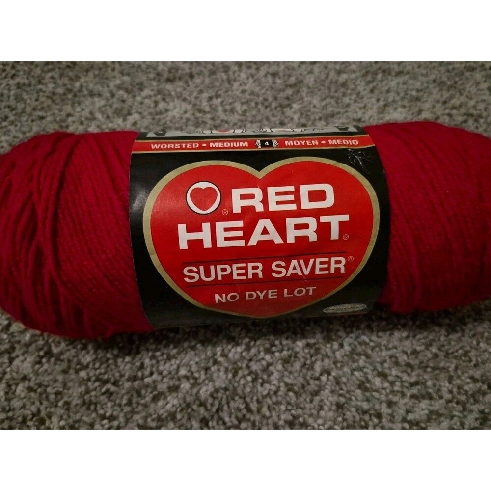 Red Heart Super Saver Yarn - Cherry Red